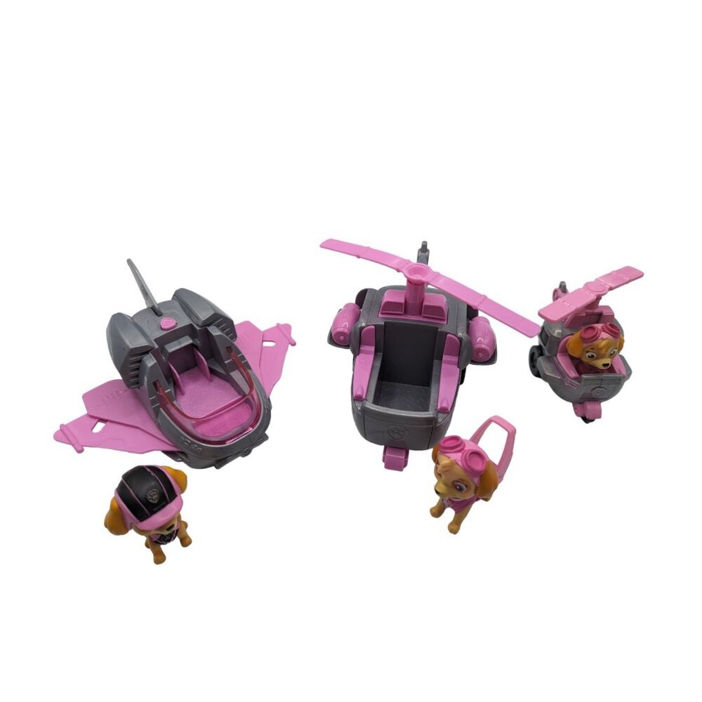 Lot of 3 Spin Master Paw Patrol Skye with Helicopters & Rescue Jet Air Vehicles - Picture 8 of 8
